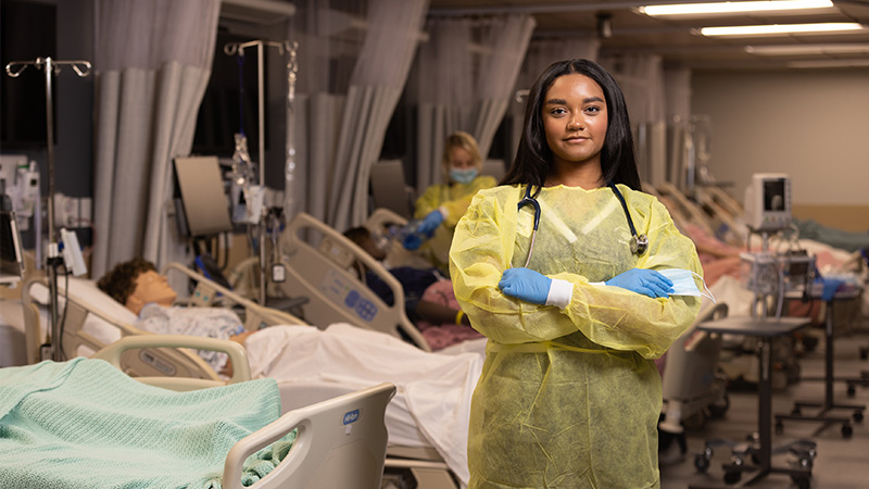 Interior photo a medical student Interior photo a medical student